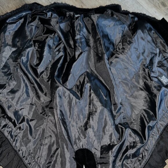 📌Rumies Women's Black Velvet Victorian Steampunk Tail Jacket size14 - Picture 12 of 12